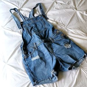 Girl short overalls